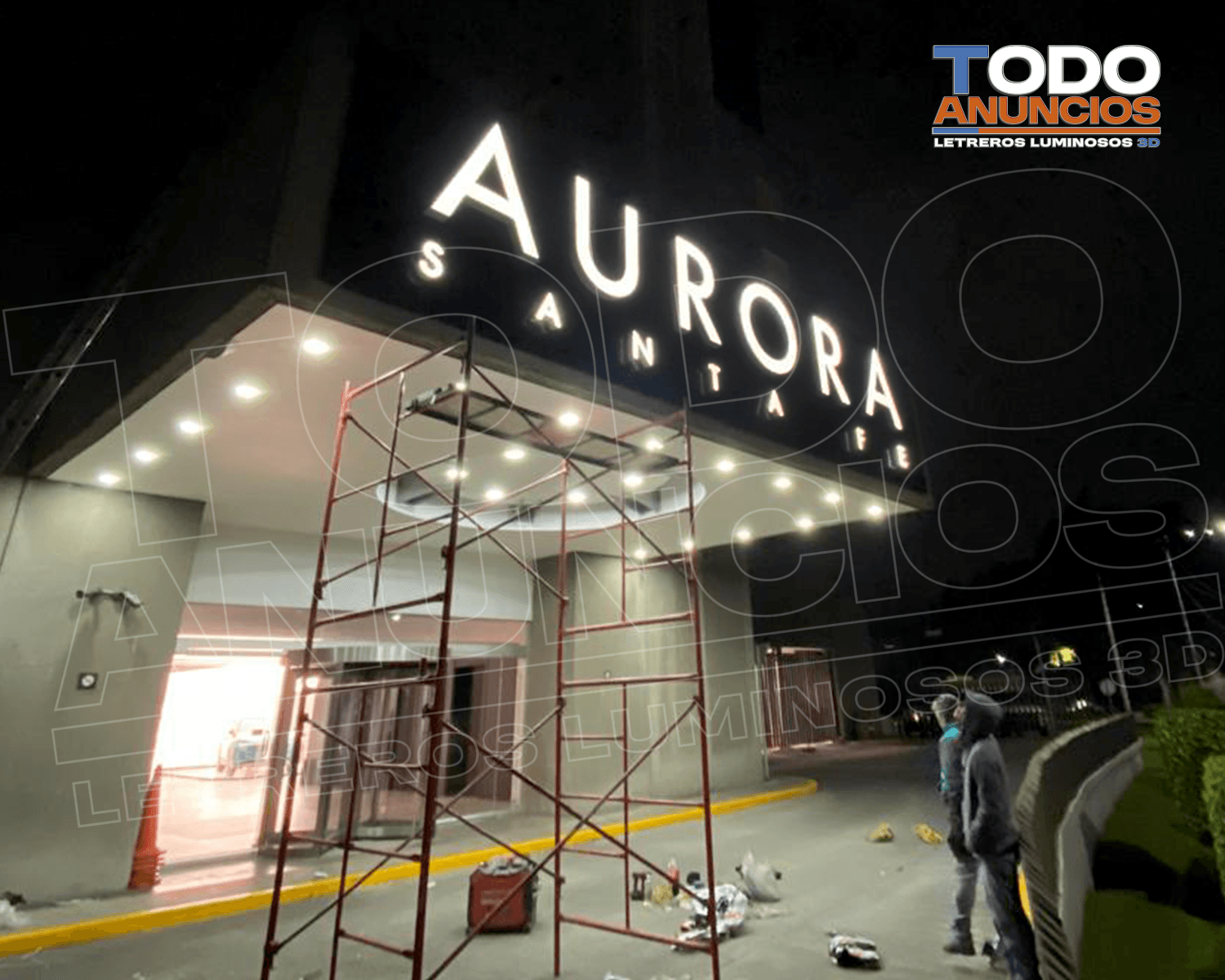 Letrero corporativo — Aurora