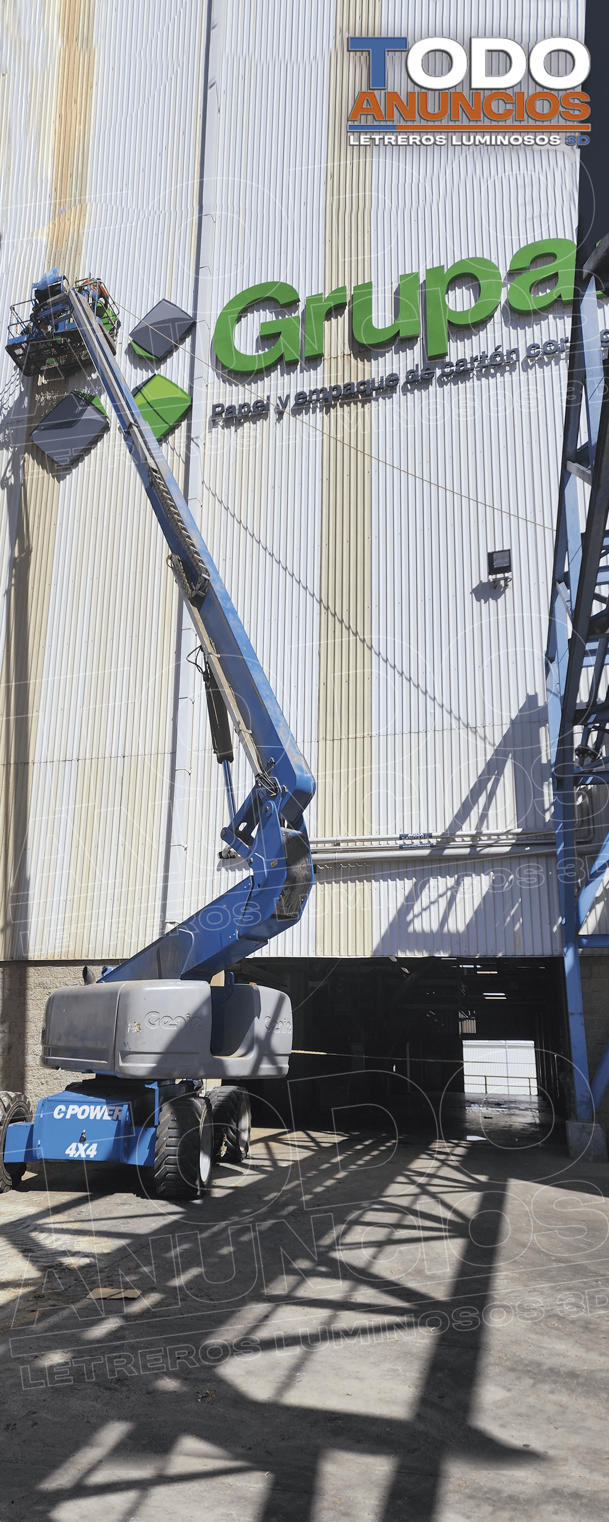 Letrero corporativo — Grupak