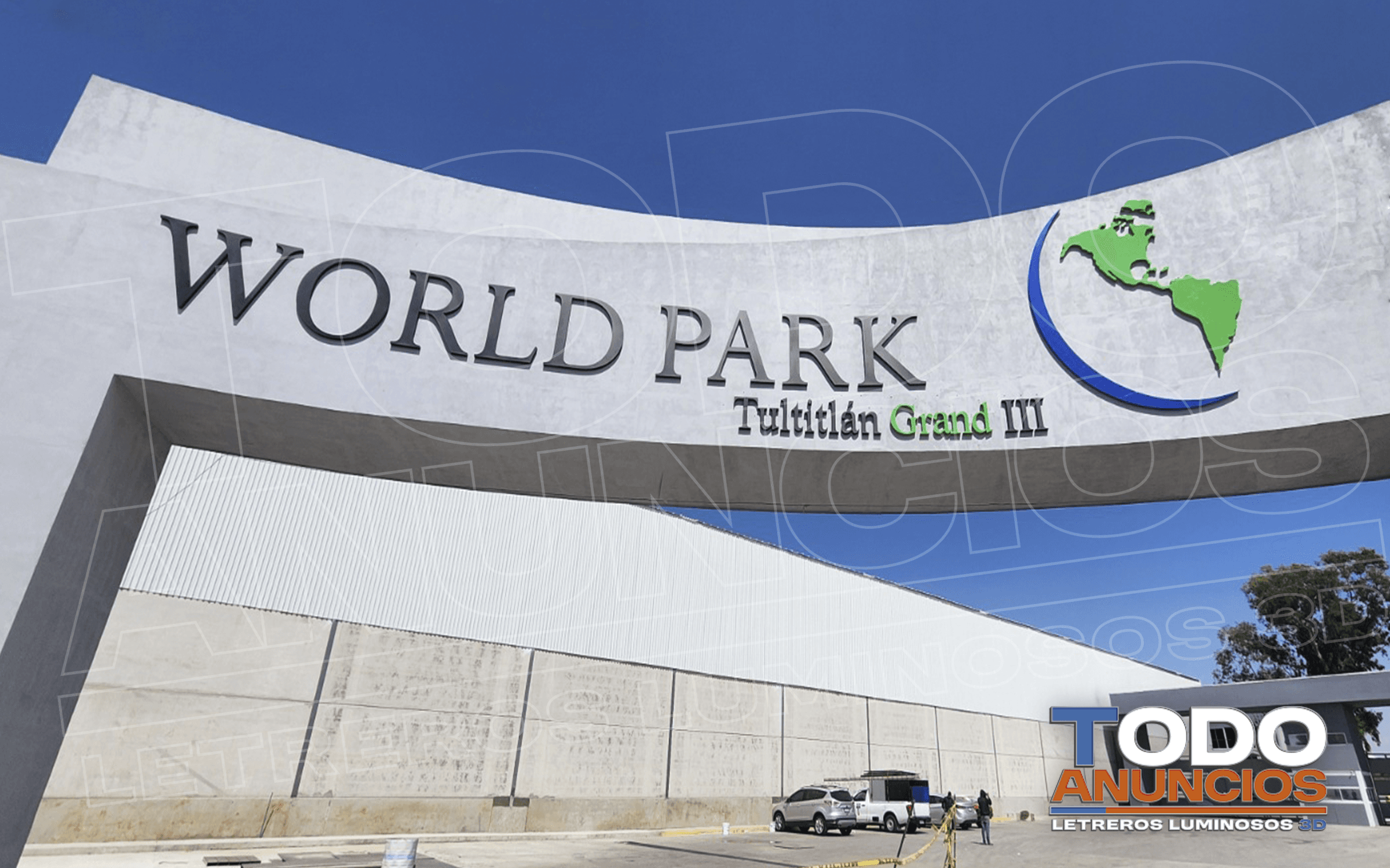Letrero corporativo — World Park