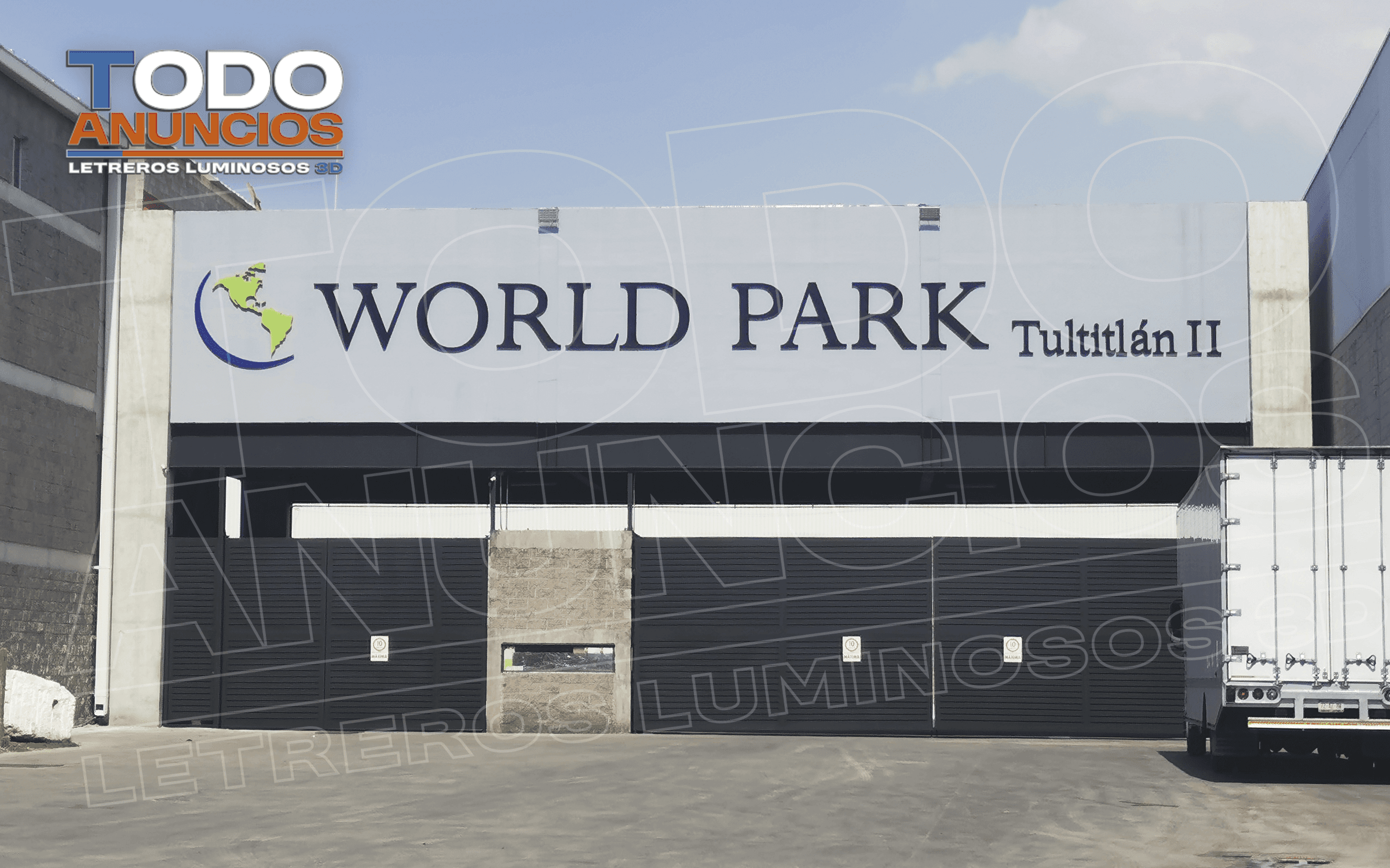 Letrero corporativo — World Park