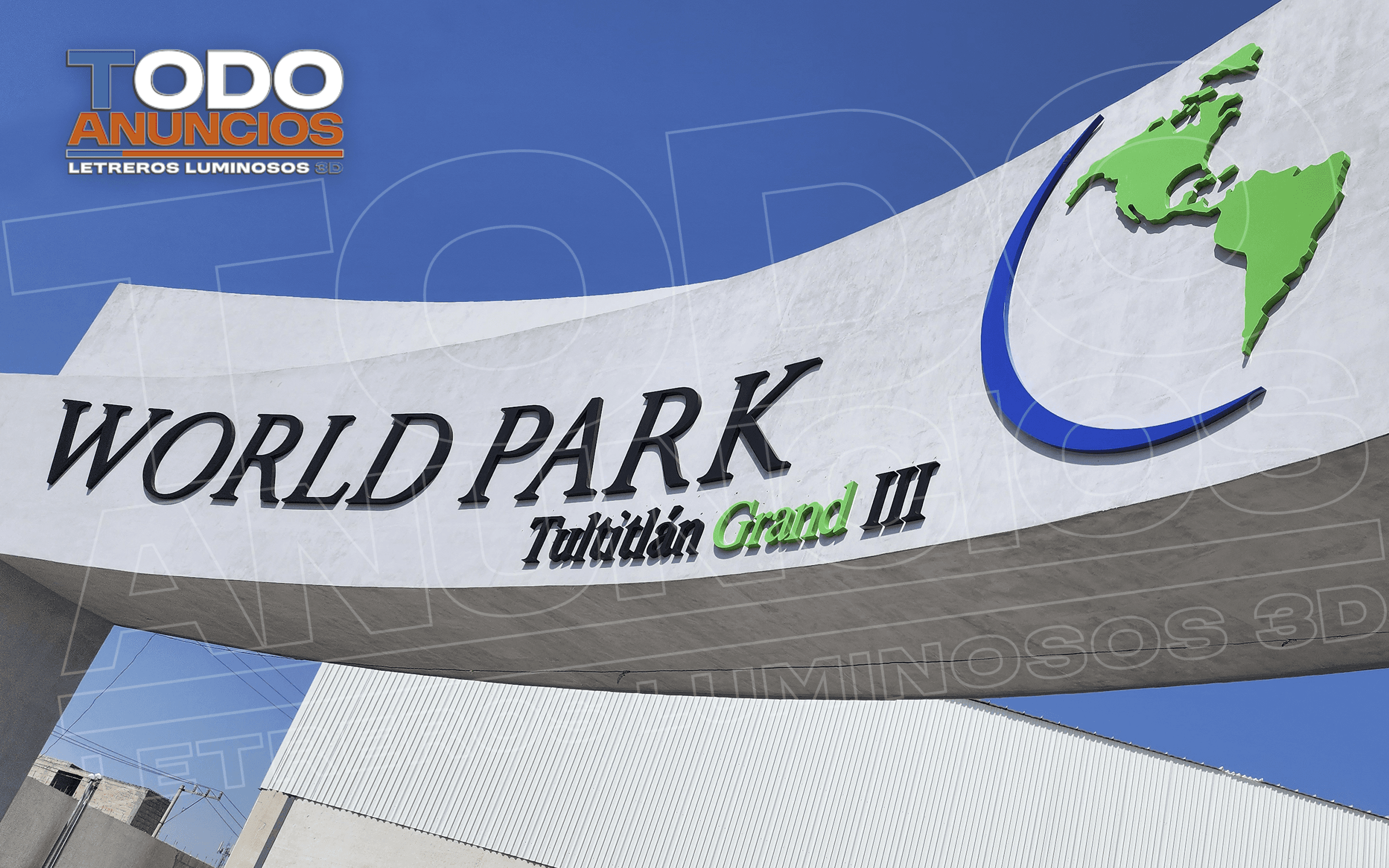 Letrero corporativo — World Park